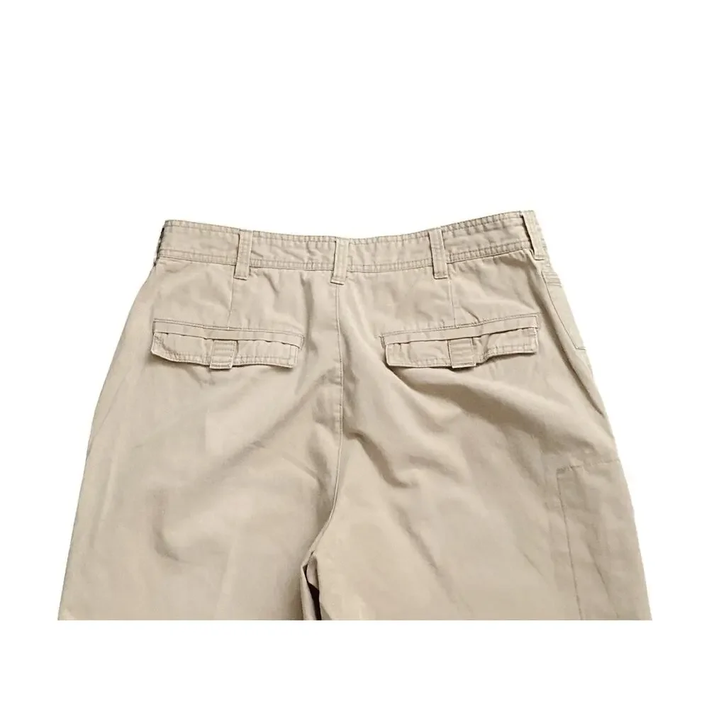 Roundtree & Yorke Cargo Pants Mens 36 Khaki Cotton Chino Outdoor 31